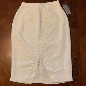 Jennifer Lopez Womens Embossed Pencil Skirt